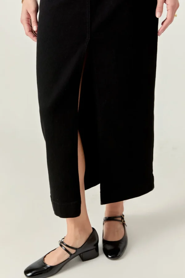ENGLISH FACTORY Skirts | Tops*- Denim Maxi Skirt BLACKDENIM