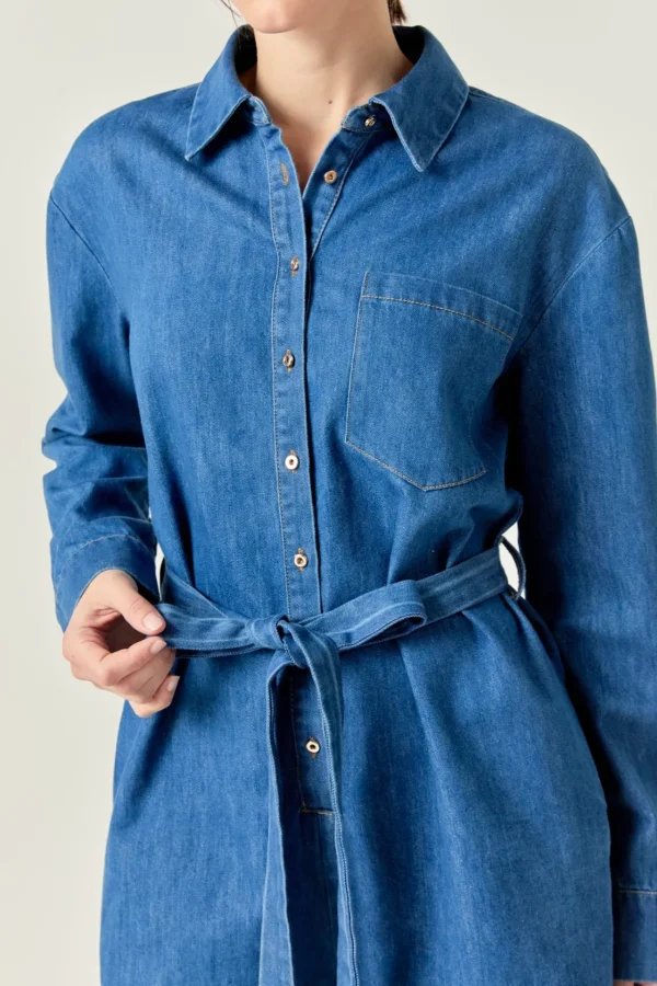 ENGLISH FACTORY Denim | Tops*- Romper DENIM