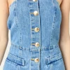 ENGLISH FACTORY Denim | Matching Sets*- Denim Tube Mini Dress