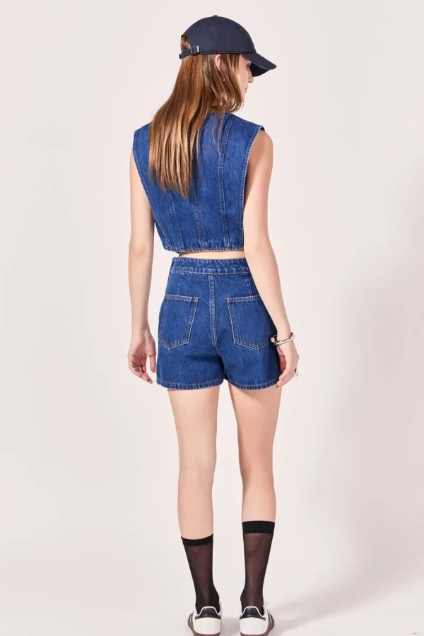 ENGLISH FACTORY Denim | Tops*- Denim Vest