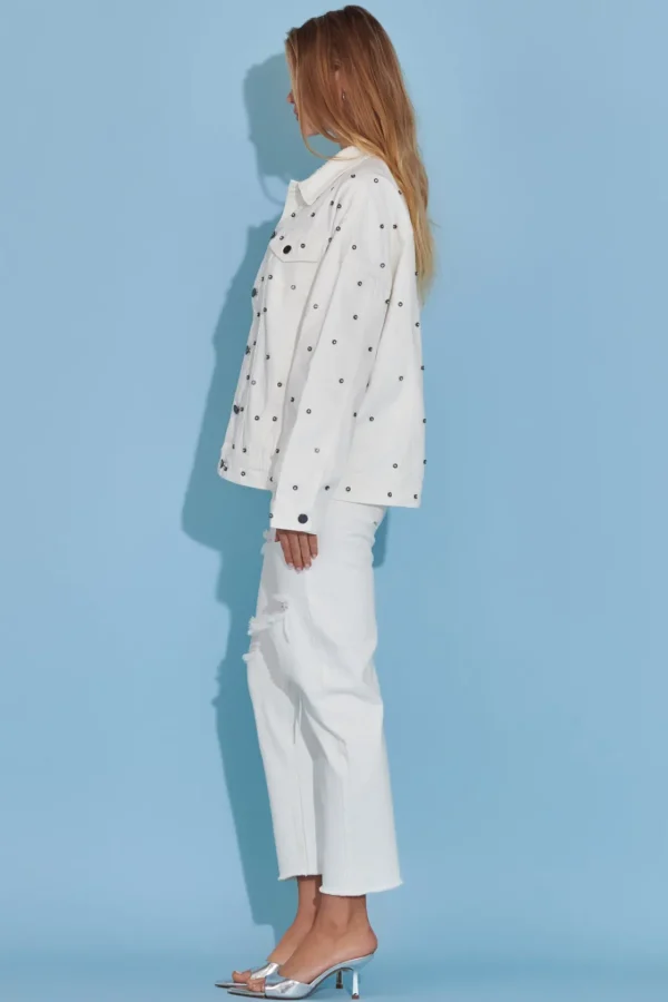 ENGLISH FACTORY Denim | Tops*- Destroyed Mom Jeans