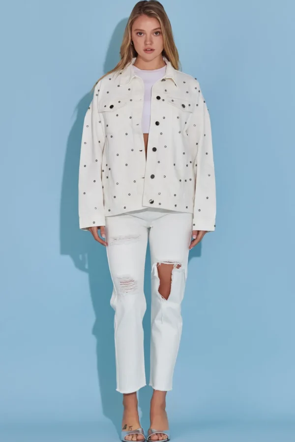 ENGLISH FACTORY Denim | Tops*- Destroyed Mom Jeans