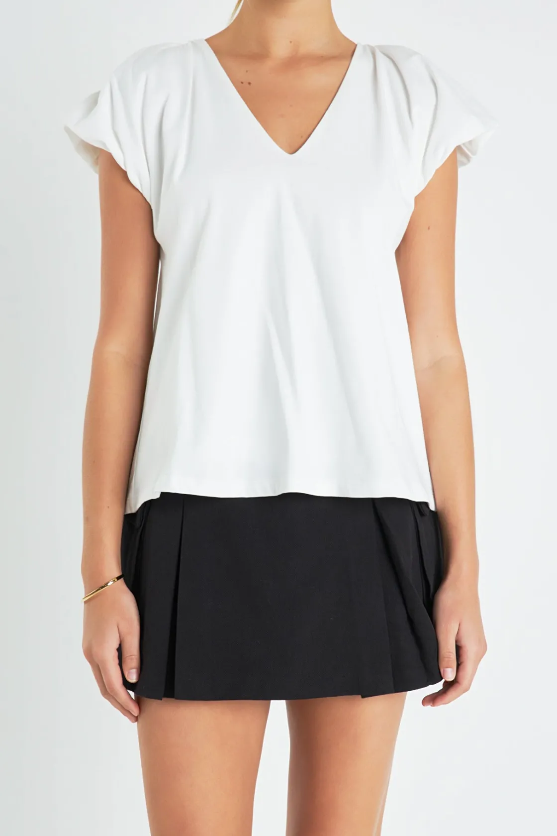 english_factory__dolman_s_0.webp ENGLISH FACTORY Tops*- Dolman Short-Sleeve Shirt WHITE