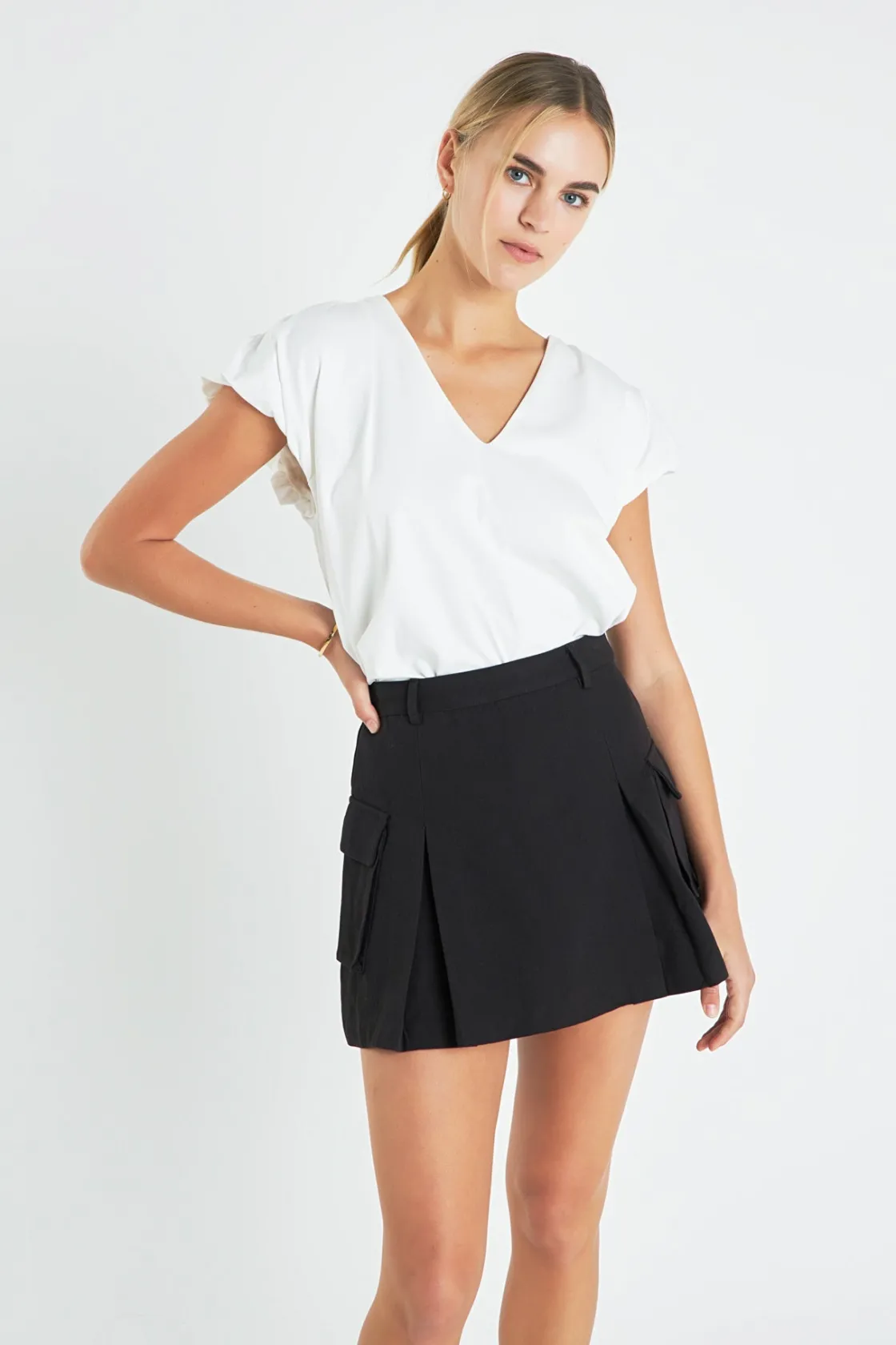 english_factory__dolman_s_3.webp ENGLISH FACTORY Tops*- Dolman Short-Sleeve Shirt WHITE
