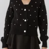 ENGLISH FACTORY Sweaters & Knits*- Dot Embroidered Cardigan