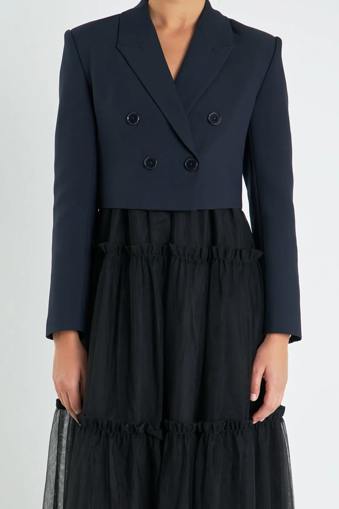 english_factory__double_b_0-1.webp ENGLISH FACTORY Matching Sets | Jackets & Coats*- Double Breasted Button Blazer