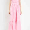 ENGLISH FACTORY Tops*- Elastic Detail Sleeveless Dress