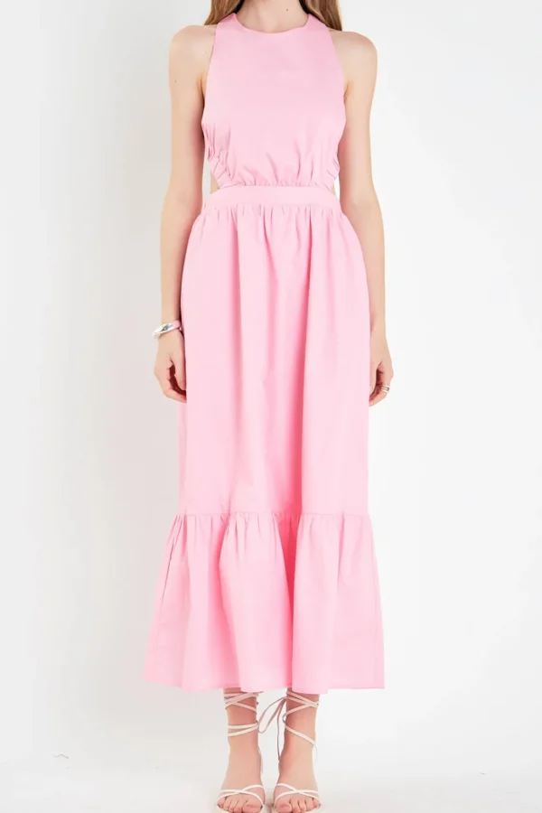 ENGLISH FACTORY Tops*- Elastic Detail Sleeveless Dress