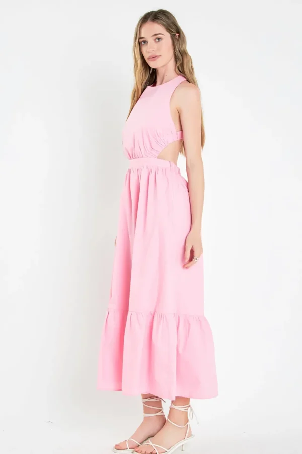 ENGLISH FACTORY Tops*- Elastic Detail Sleeveless Dress