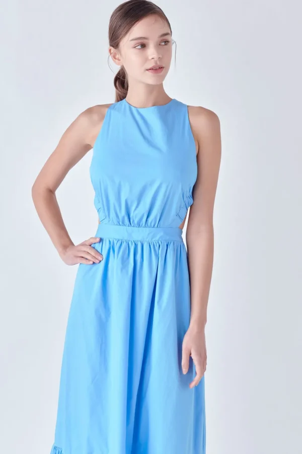 ENGLISH FACTORY Tops*- Elastic Detail Sleeveless Dress