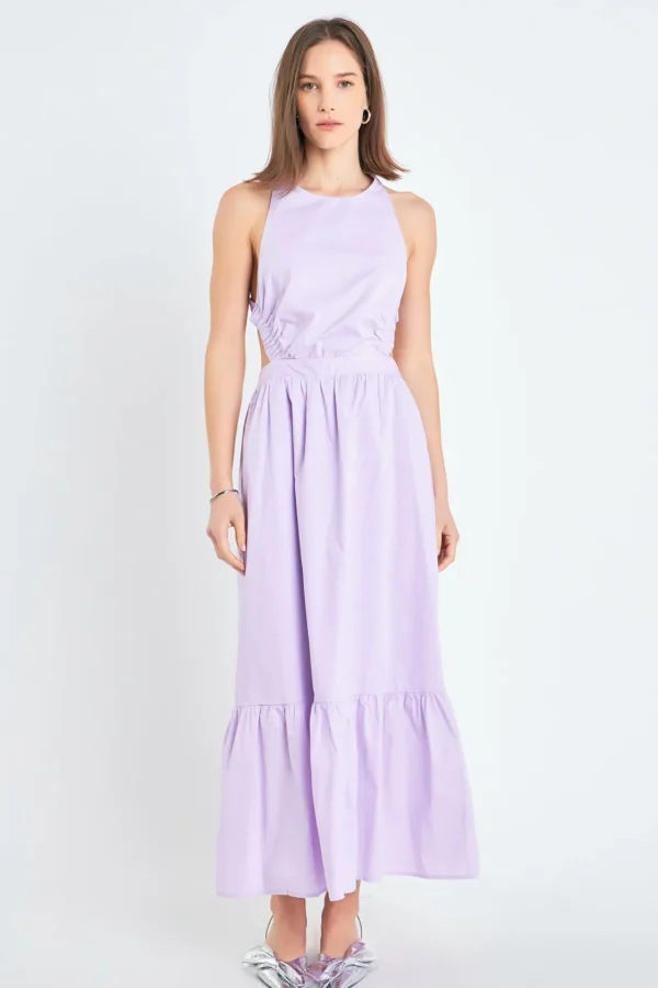 ENGLISH FACTORY Tops*- Elastic Detail Sleeveless Dress