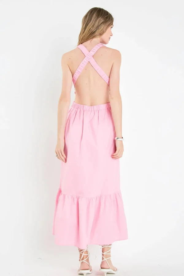 ENGLISH FACTORY Tops*- Elastic Detail Sleeveless Dress