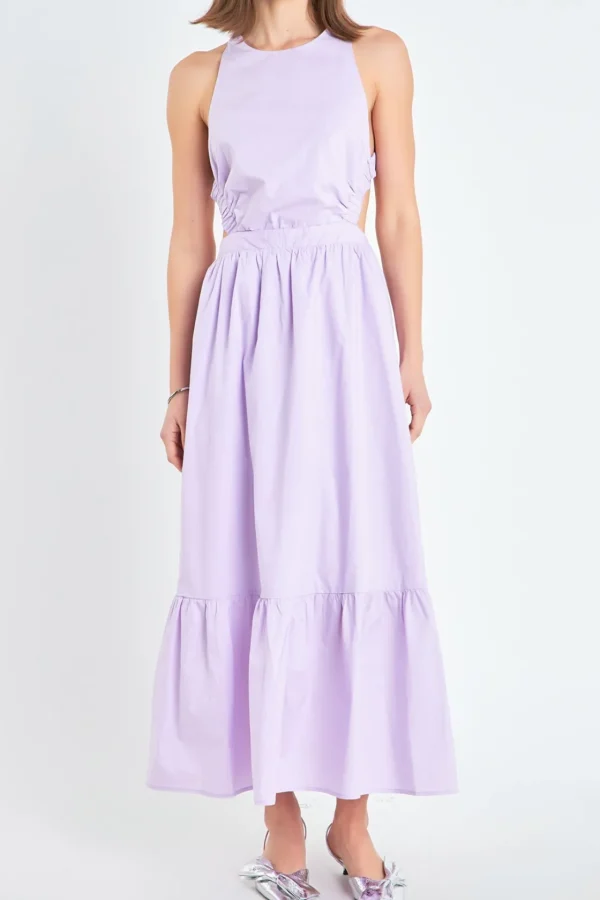 ENGLISH FACTORY Tops*- Elastic Detail Sleeveless Dress