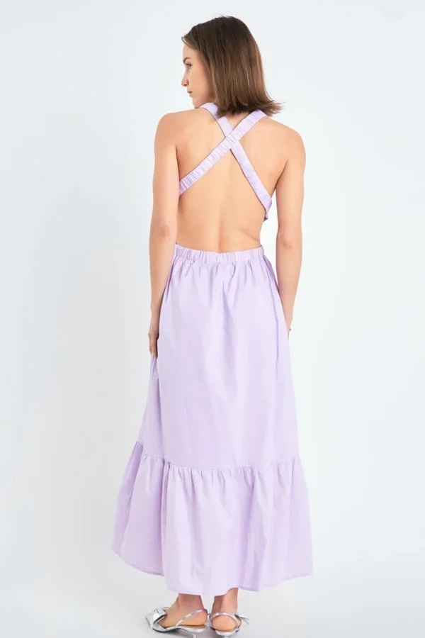 ENGLISH FACTORY Tops*- Elastic Detail Sleeveless Dress