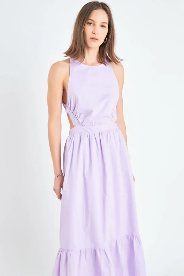 ENGLISH FACTORY Tops*- Elastic Detail Sleeveless Dress