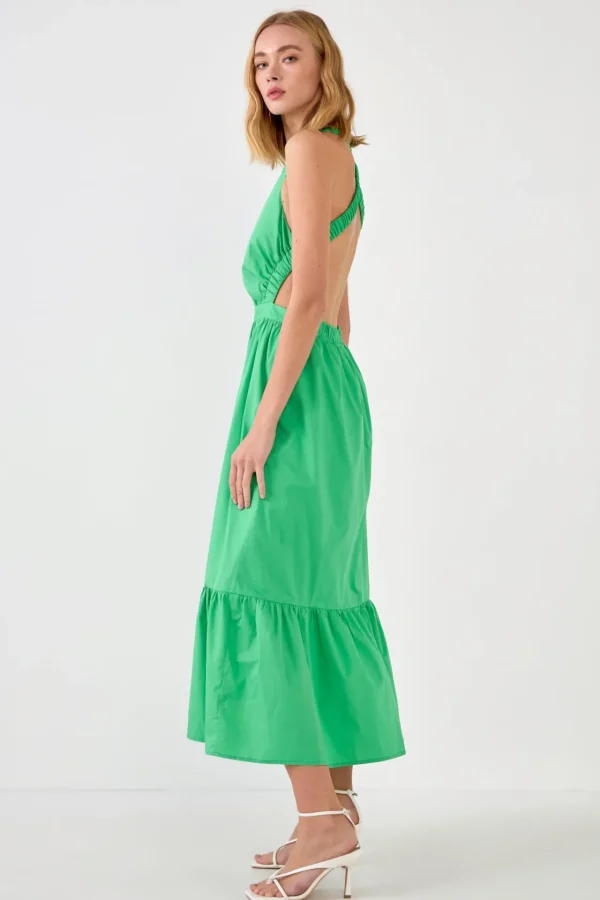 ENGLISH FACTORY Tops*- Elastic Detail Sleeveless Dress
