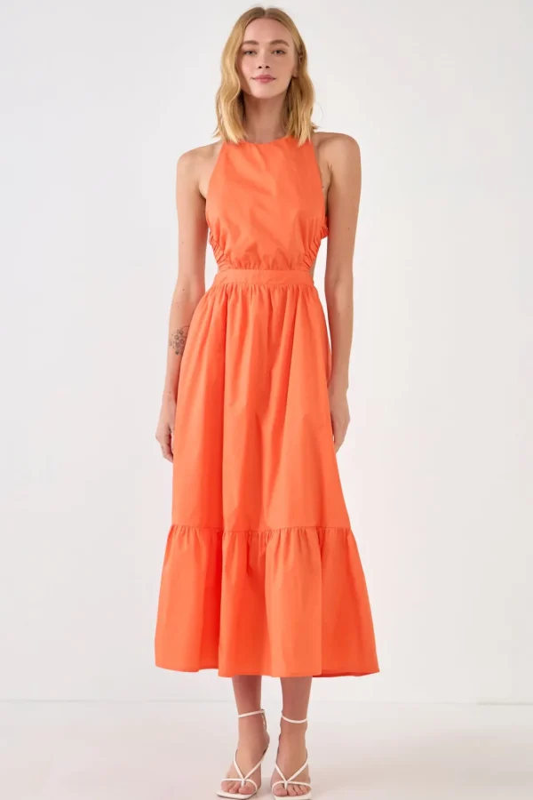 ENGLISH FACTORY Tops*- Elastic Detail Sleeveless Dress