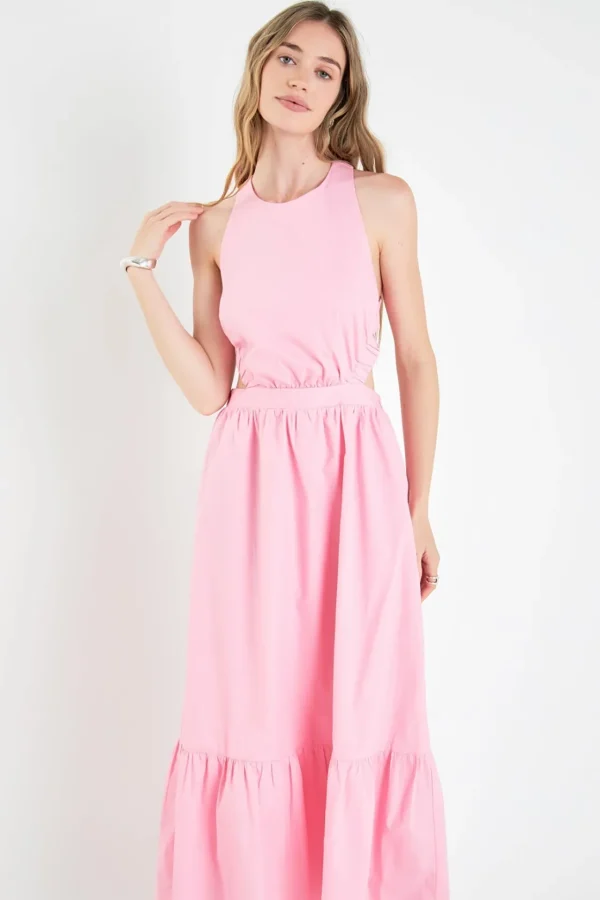 ENGLISH FACTORY Tops*- Elastic Detail Sleeveless Dress