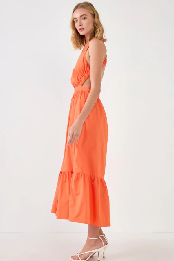 ENGLISH FACTORY Tops*- Elastic Detail Sleeveless Dress