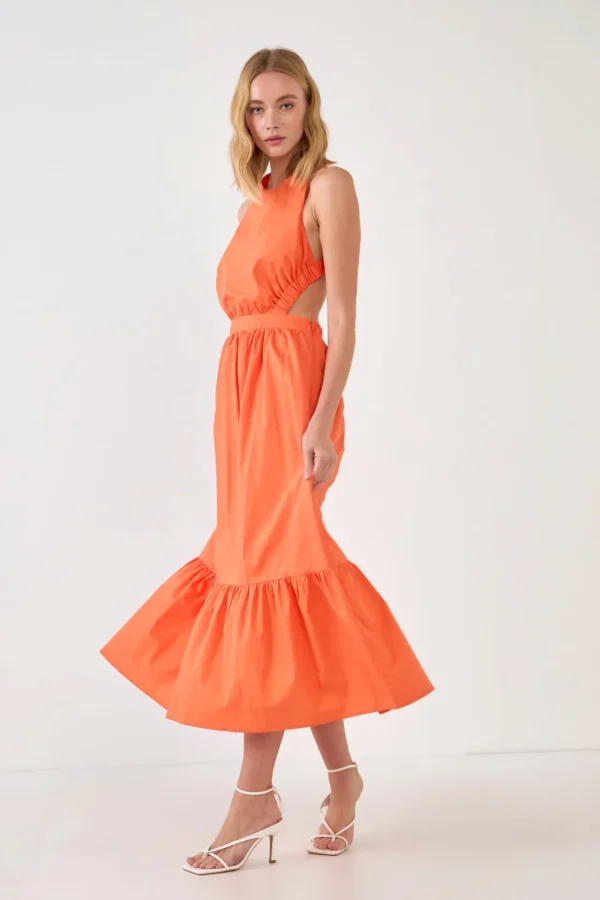 ENGLISH FACTORY Tops*- Elastic Detail Sleeveless Dress