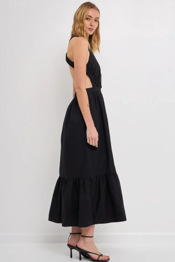 ENGLISH FACTORY Tops*- Elastic Detail Sleeveless Dress