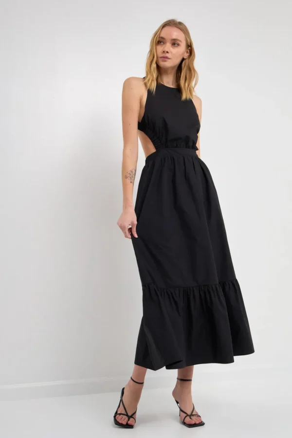 ENGLISH FACTORY Tops*- Elastic Detail Sleeveless Dress