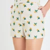 ENGLISH FACTORY Shorts & Skorts | Tops*- Embroidered Linen Shorts BEIGE