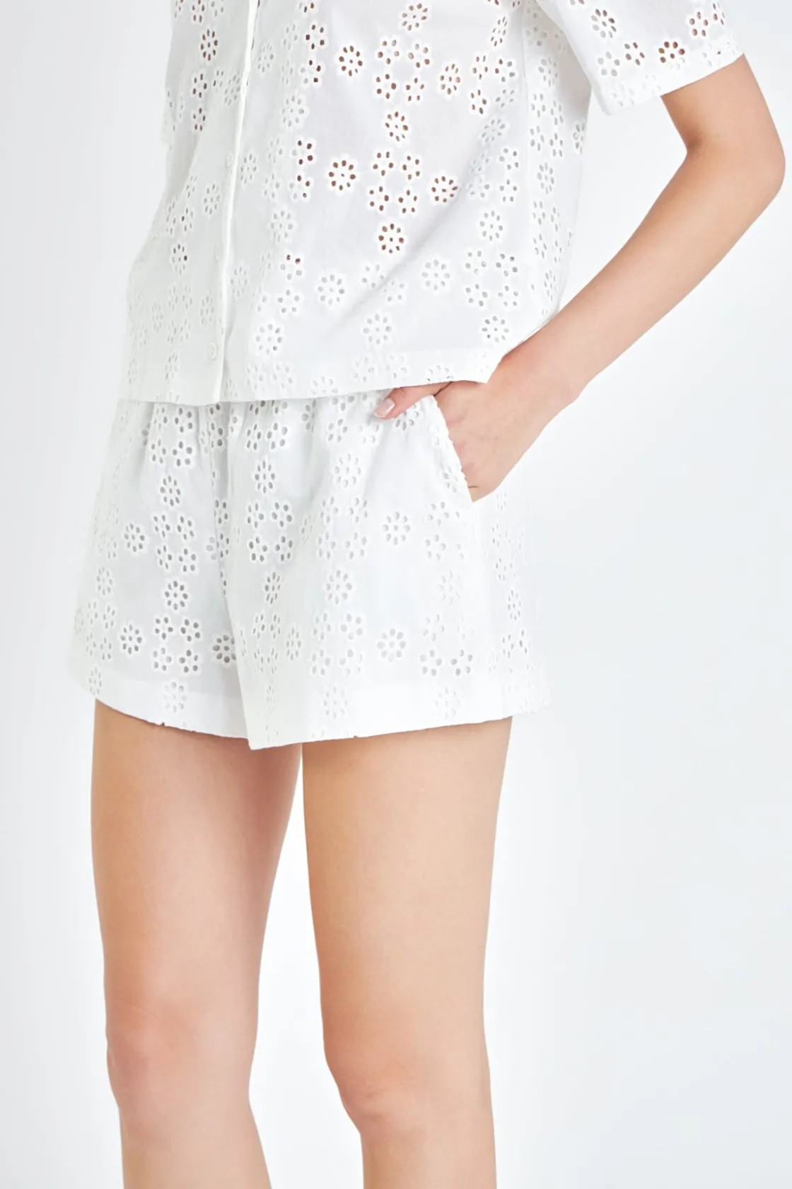 english_factory__embroide_0-12.webp ENGLISH FACTORY Matching Sets | Shorts & Skorts*- Embroidered Cotton Shorts