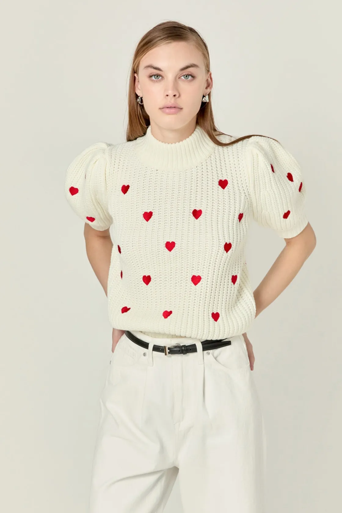 english_factory__embroide_13.webp ENGLISH FACTORY Sweaters & Knits | Tops*- Embroidered Heart Sweater
