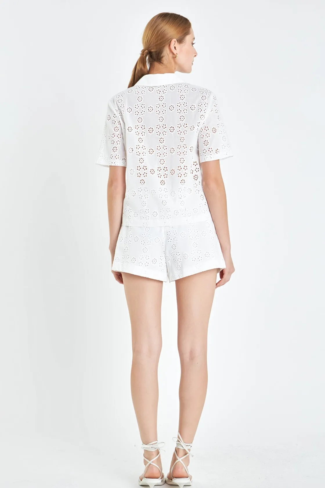 english_factory__embroide_2-12.webp ENGLISH FACTORY Matching Sets | Shorts & Skorts*- Embroidered Cotton Shorts