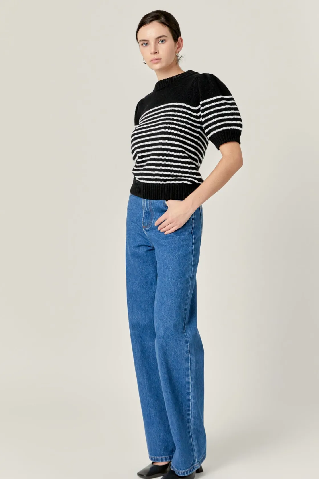 english_factory__embroide_2-14.webp ENGLISH FACTORY Denim | Pants*- Embroidered Bow DENIM