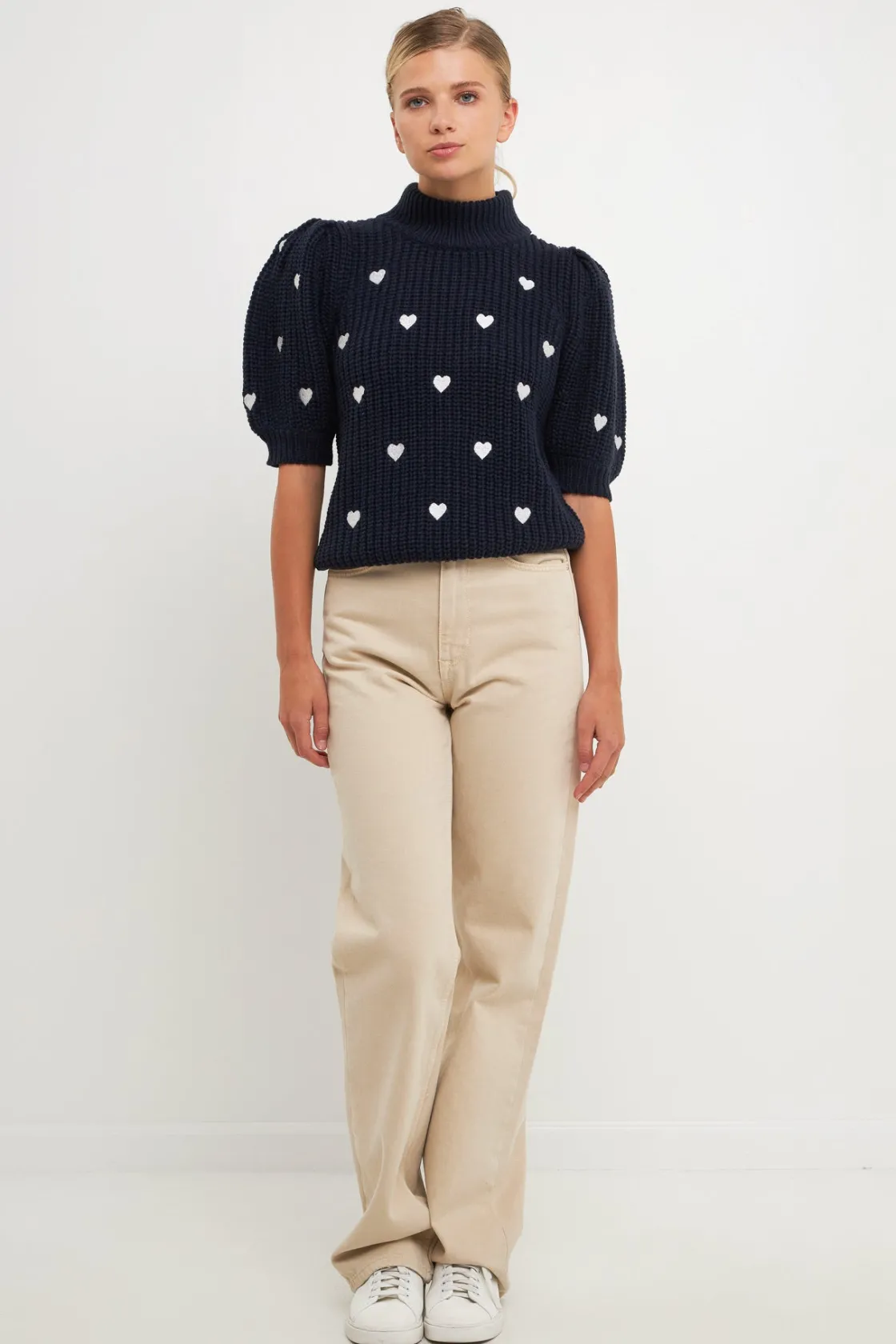 english_factory__embroide_26.webp ENGLISH FACTORY Sweaters & Knits | Tops*- Embroidered Heart Sweater
