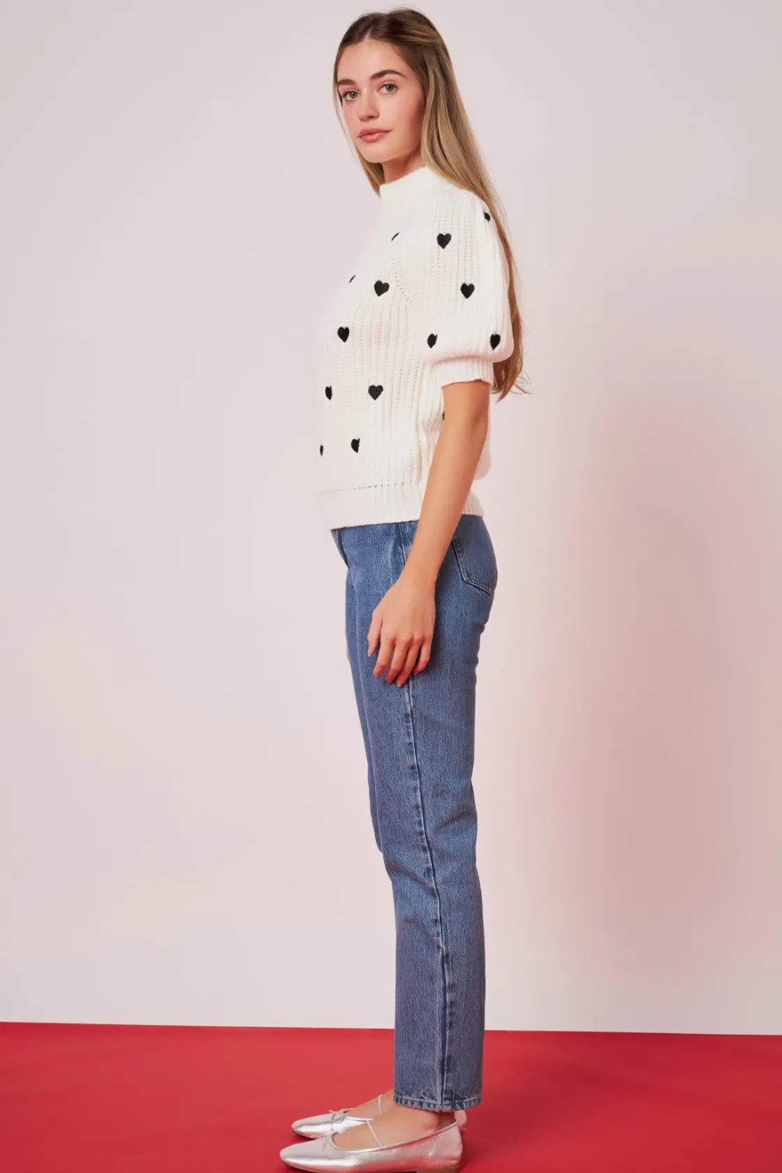 english_factory__embroide_32.webp ENGLISH FACTORY Sweaters & Knits | Tops*- Embroidered Heart Sweater