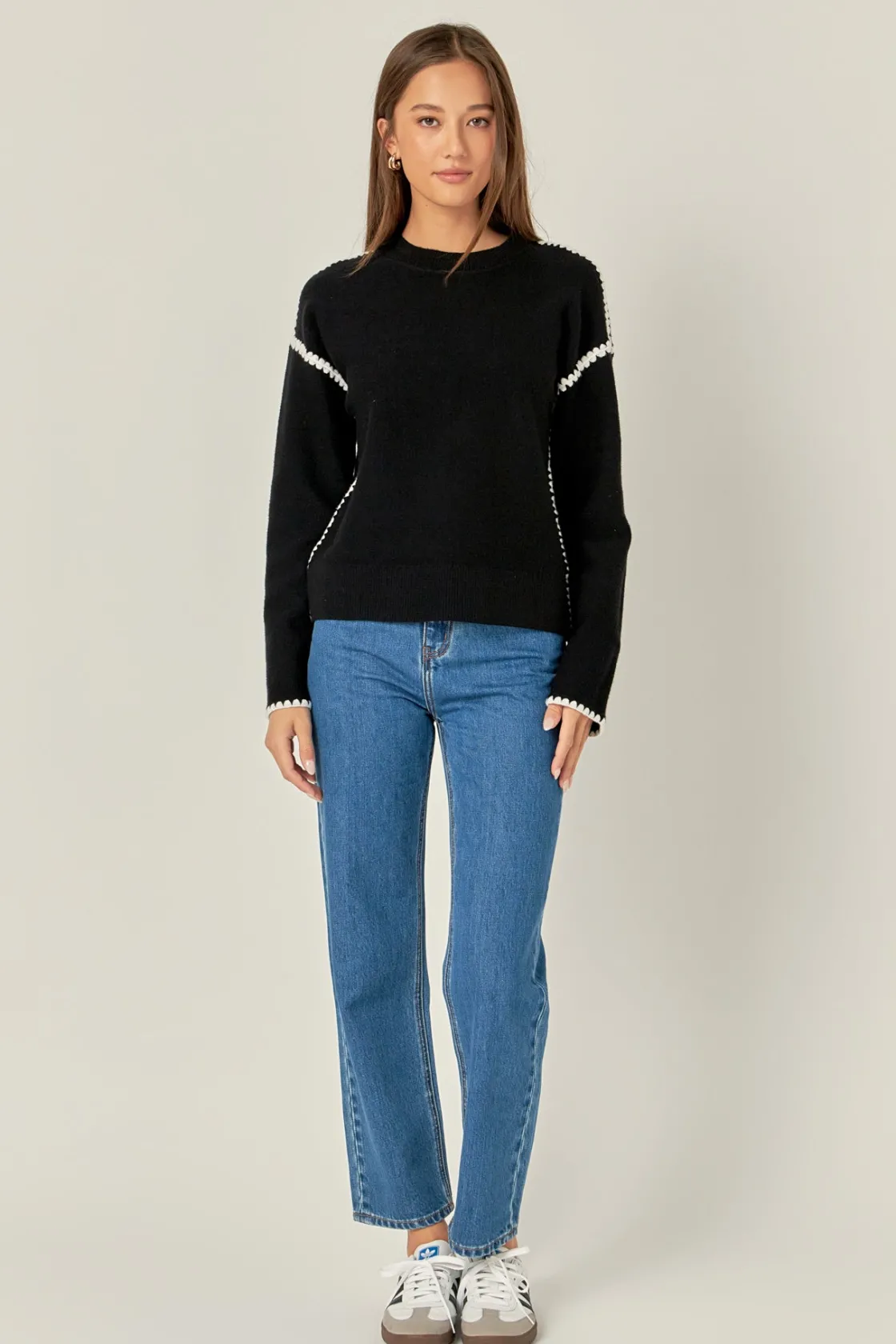 english_factory__embroide_4-4.webp ENGLISH FACTORY Sweaters & Knits*- Embroidery Detailed Sweater