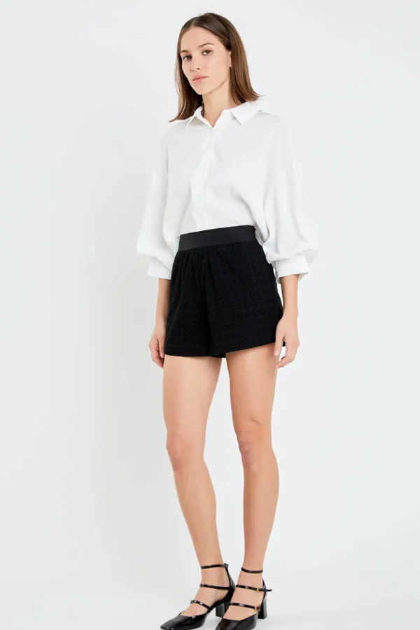 ENGLISH FACTORY Matching Sets | Shorts & Skorts*- Embroidered Cotton Shorts