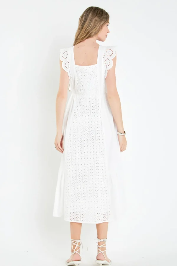 ENGLISH FACTORY White Dresses | Tops*- Eyelet Maxi Dress WHITE