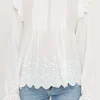 ENGLISH FACTORY Shirts & Blouses*- Eyelet Pintuck Blouse WHITE