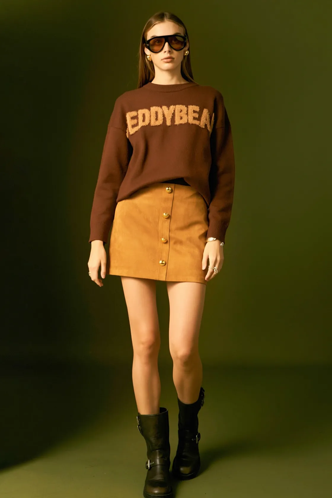 english_factory__faux_sue_1-2.webp ENGLISH FACTORY Matching Sets*- Faux Suede Skort CAMEL
