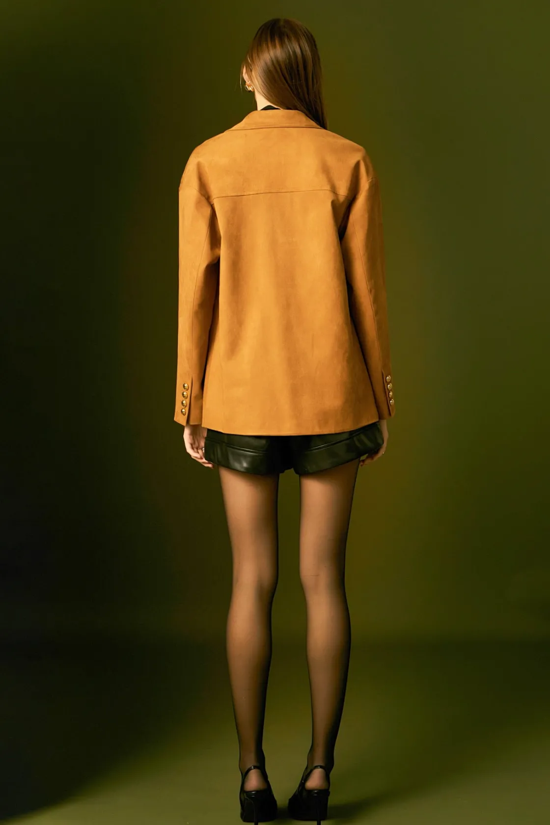 english_factory__faux_sue_2-1.webp ENGLISH FACTORY Matching Sets | Jackets & Coats*- Faux Suede Jacket CAMEL