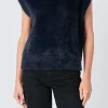 ENGLISH FACTORY Tops*- Feather Plush Knit Vest