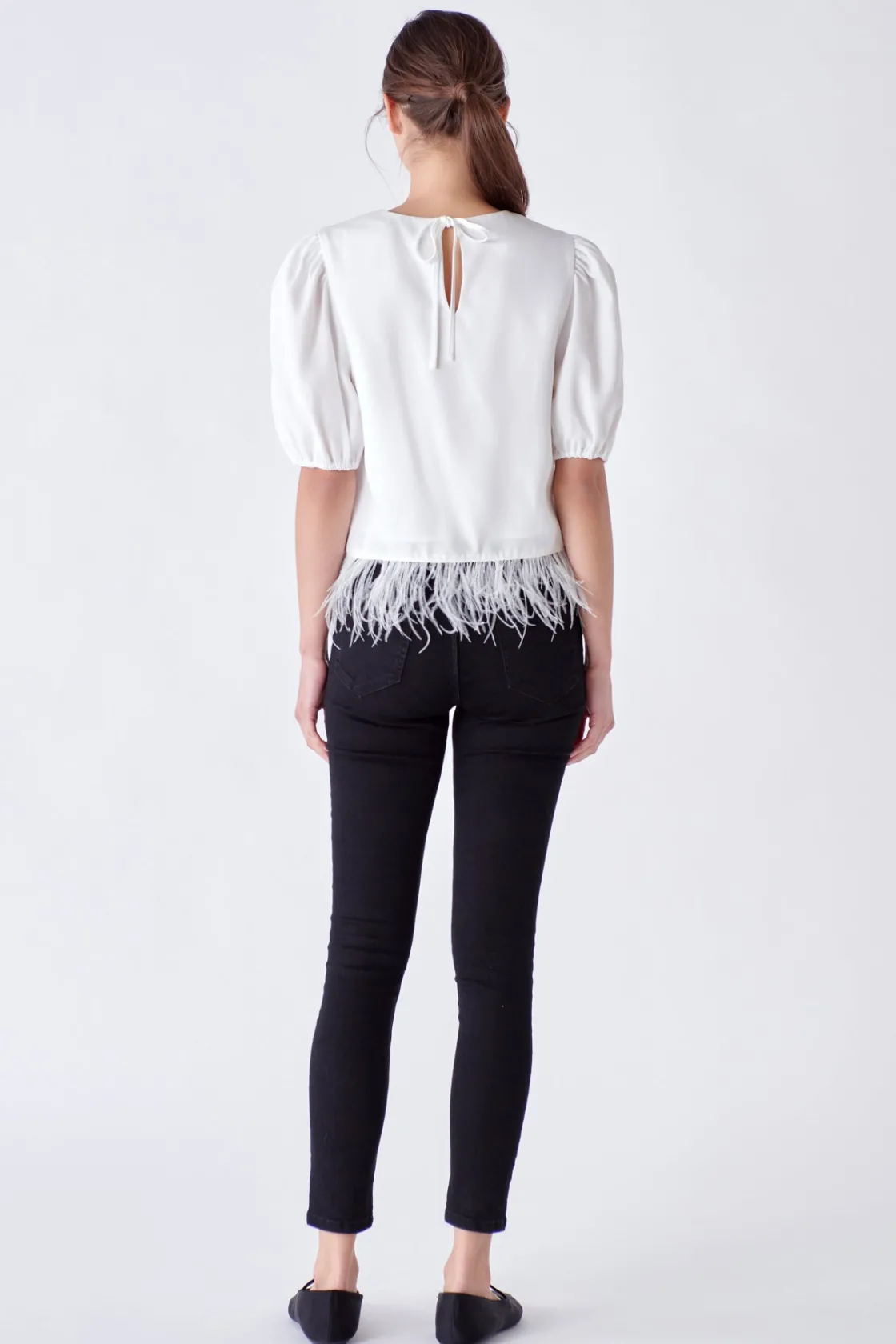 english_factory__feather__7.webp ENGLISH FACTORY Tops*- Feather Edge Top
