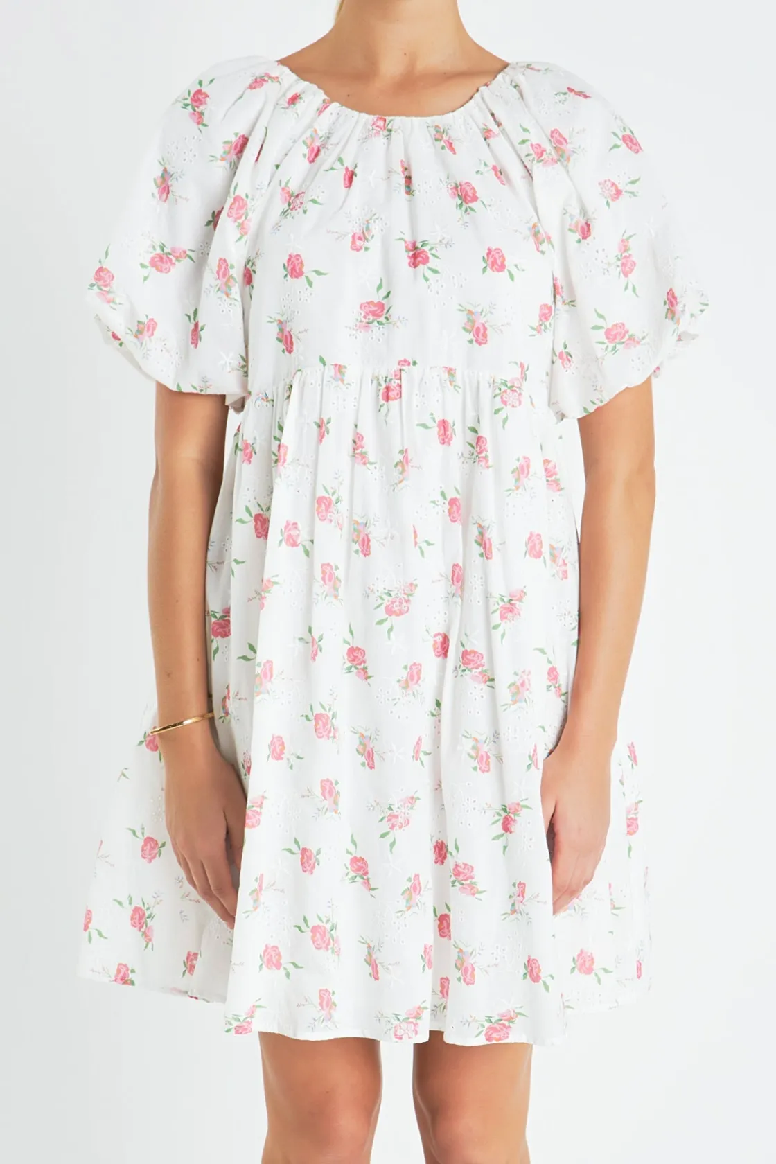 english_factory__floral_c_0-3.webp ENGLISH FACTORY White Dresses | Tops*- Floral Cotton Embroidered Dress WHITEMULTI