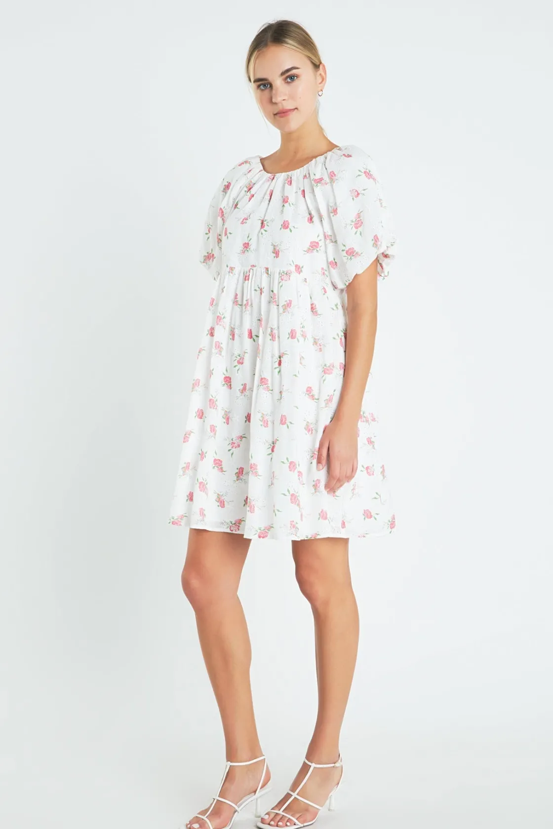 english_factory__floral_c_1-3.webp ENGLISH FACTORY White Dresses | Tops*- Floral Cotton Embroidered Dress WHITEMULTI