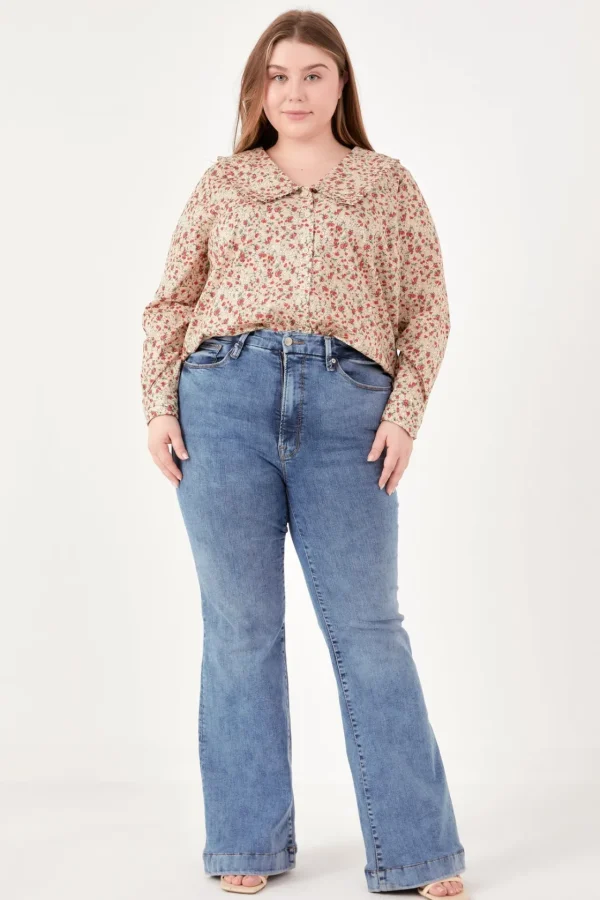 ENGLISH FACTORY Shirts & Blouses | Tops*- Floral Collar Detail Shirt