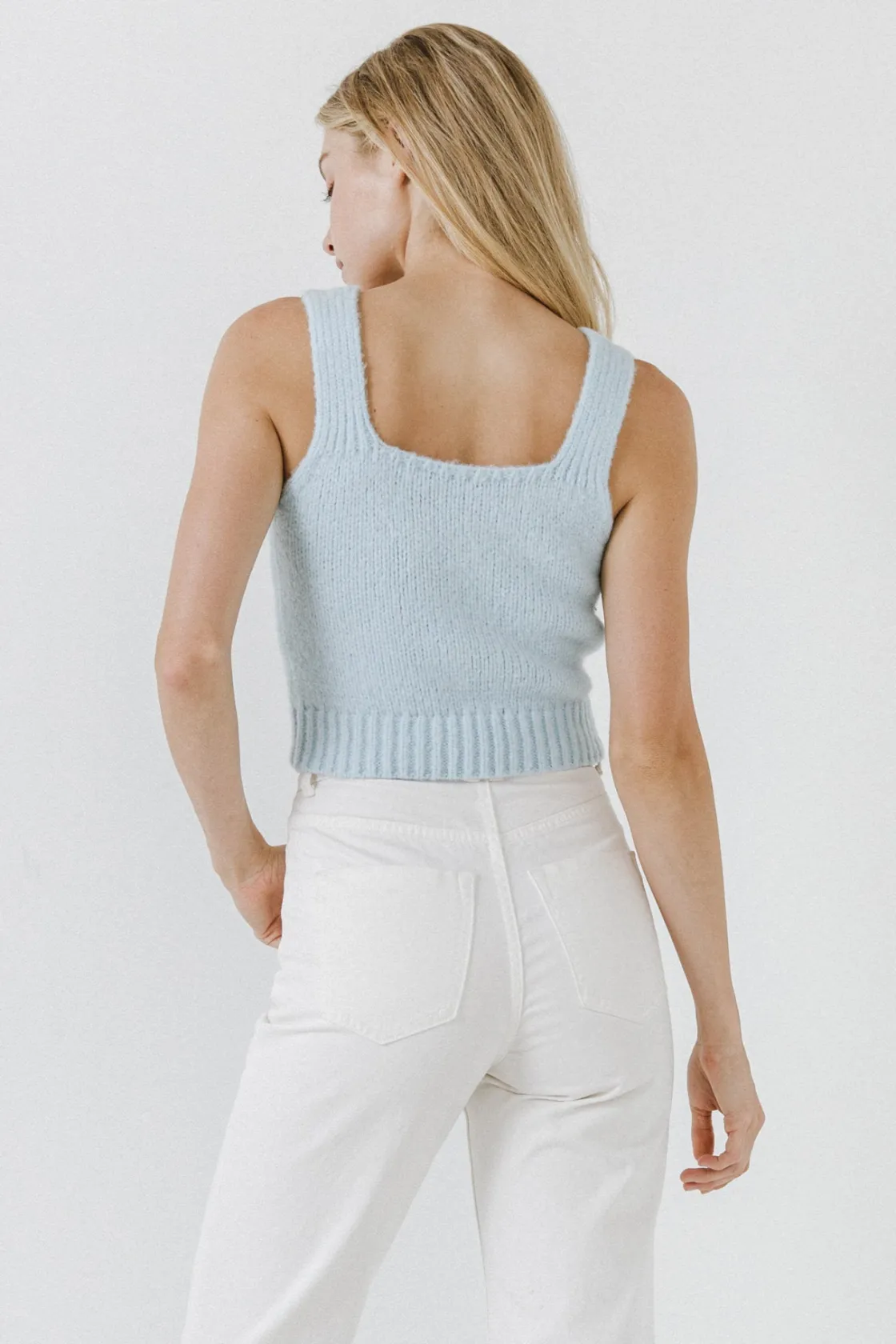 english_factory__floral_e_12.webp ENGLISH FACTORY Sweaters & Knits | Tops*- Floral Embroidered Knit Top