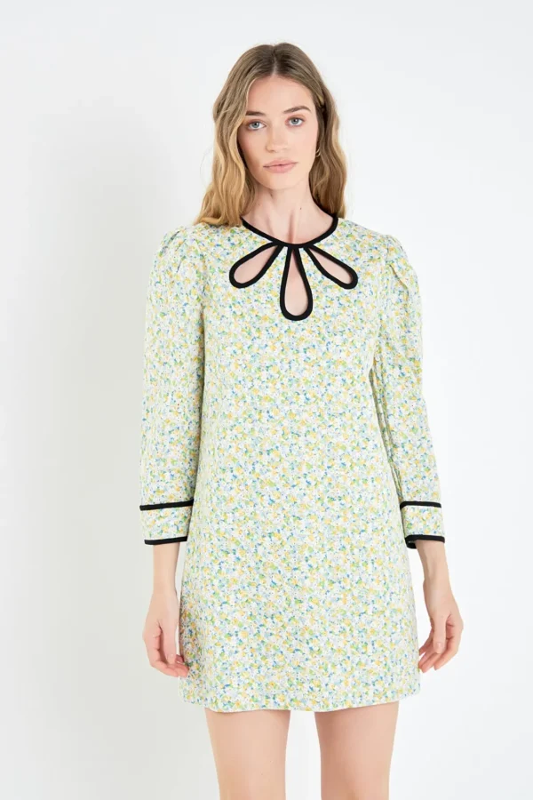 ENGLISH FACTORY Floral Dresses | Tops*- Floral Mini Dress MULTI
