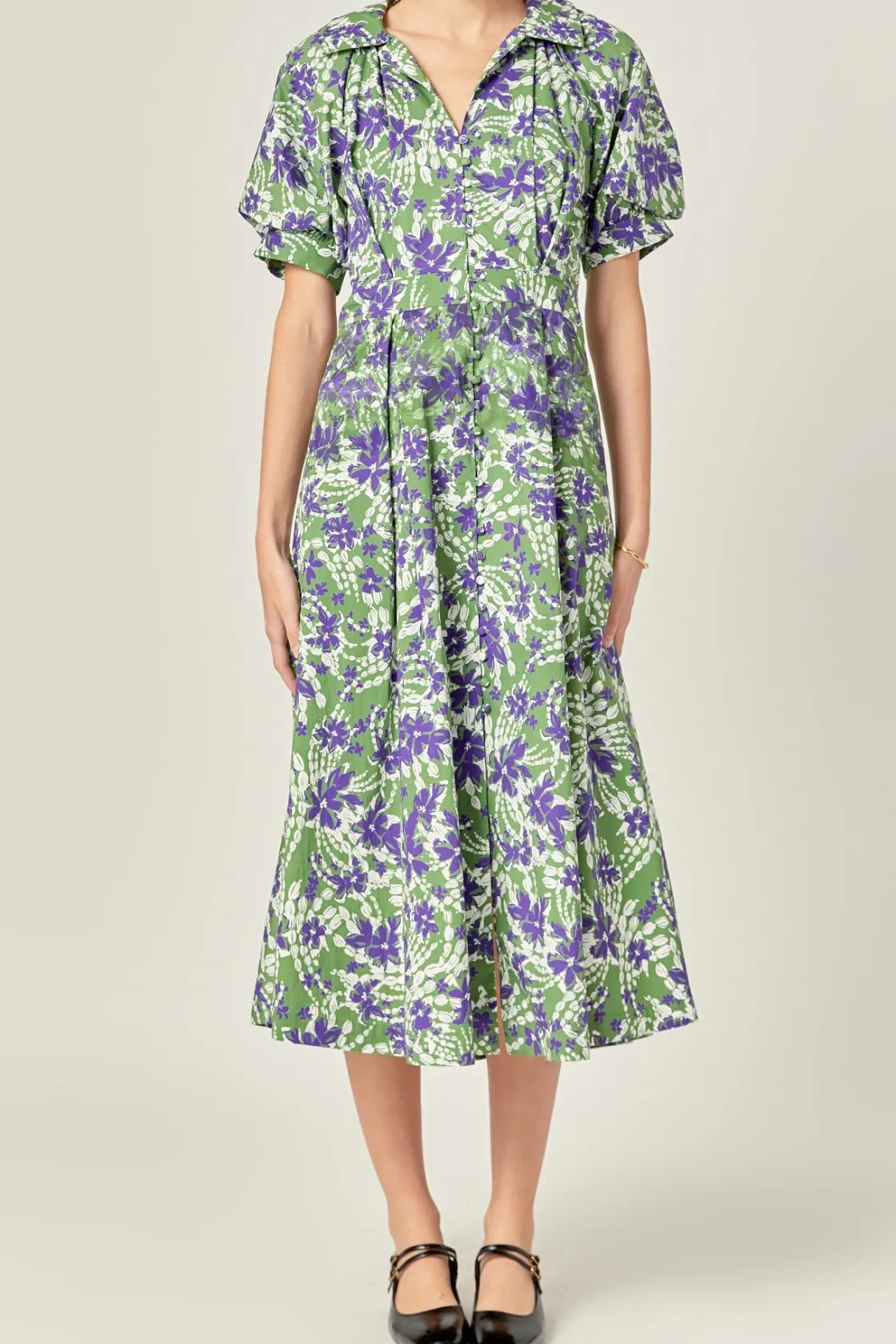 english_factory__floral_p_0-26.webp ENGLISH FACTORY Floral Dresses | Tops*- Floral Printed Midi Dress OLIVEMULTI