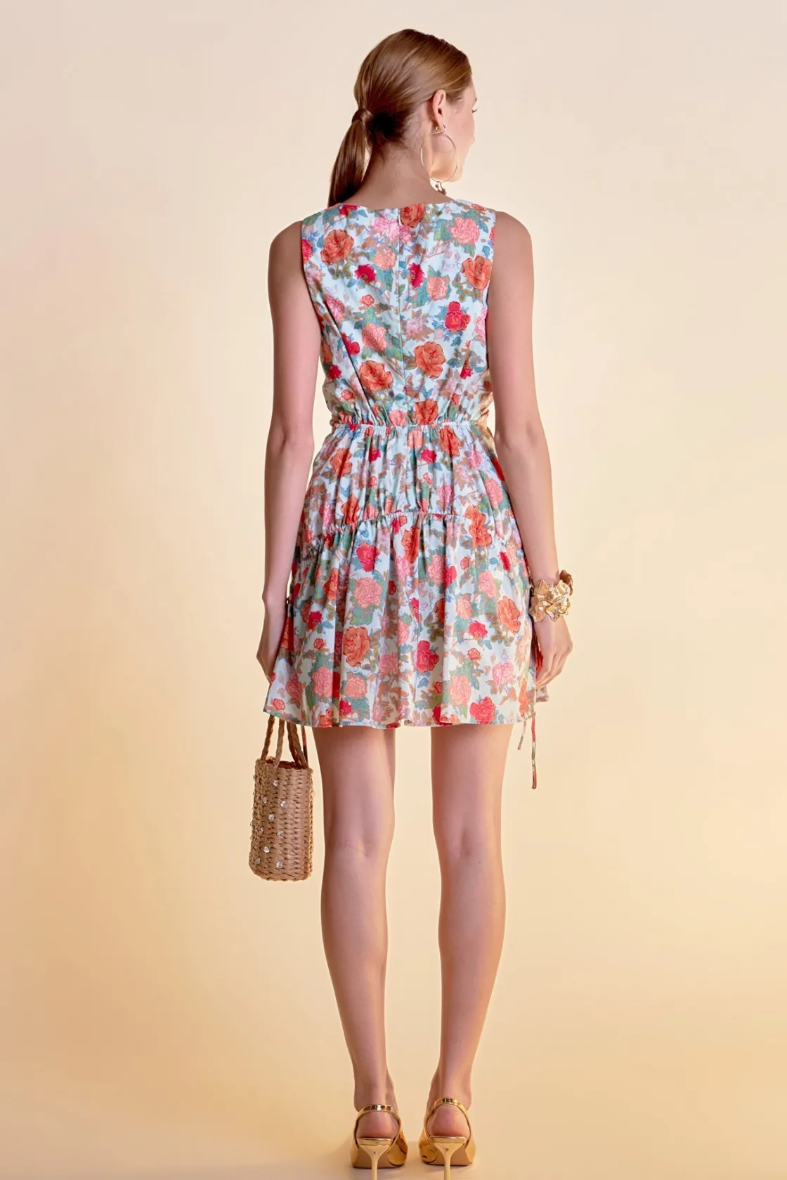english_factory__floral_p_2-25.webp ENGLISH FACTORY Floral Dresses*- Floral Print Cut Out Mini Dress MULTI