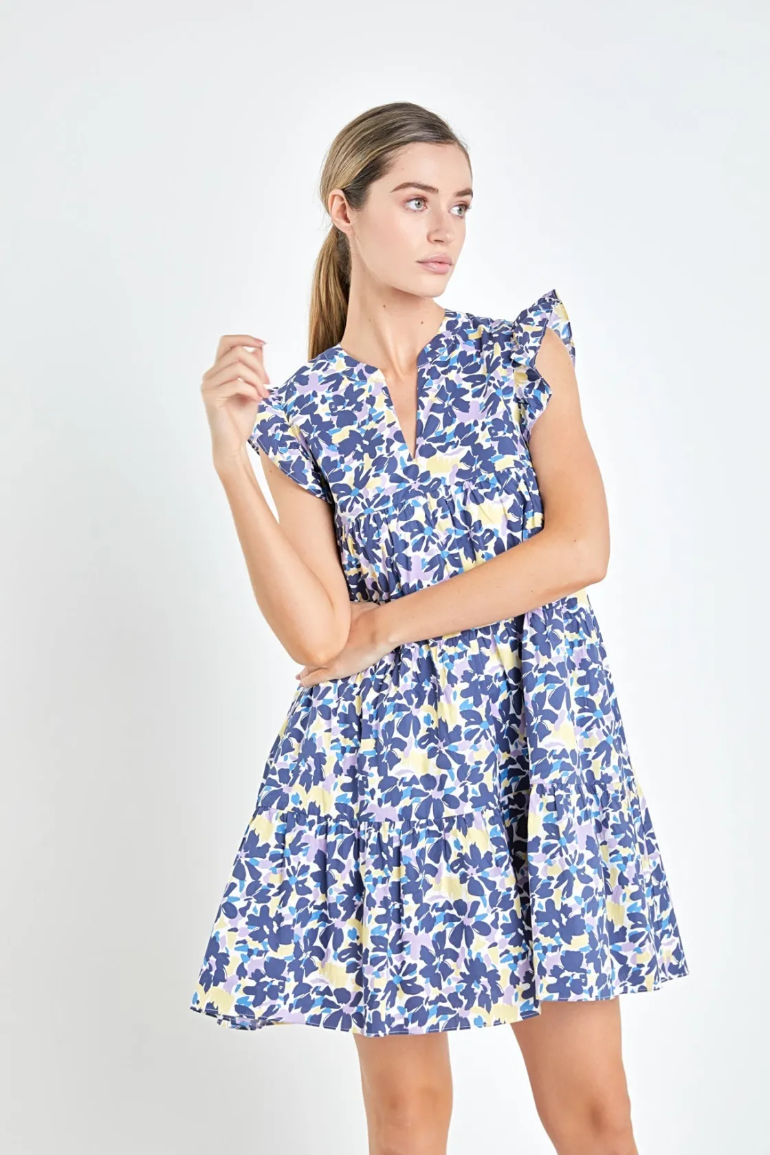 english_factory__floral_p_3-19.webp ENGLISH FACTORY Floral Dresses*- Floral Prints Babydoll Mini Dress BLUEMULTI