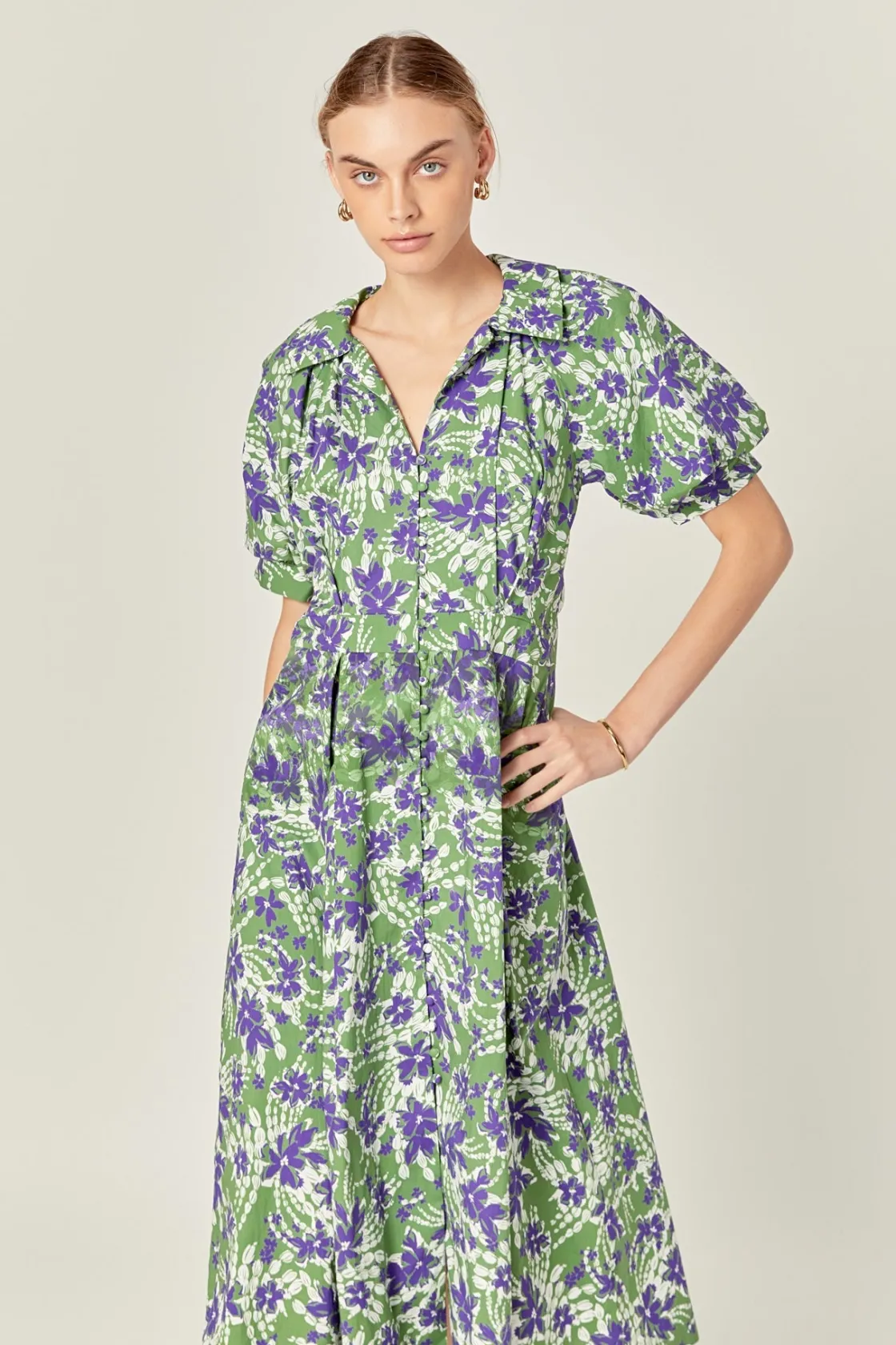 english_factory__floral_p_3-26.webp ENGLISH FACTORY Floral Dresses | Tops*- Floral Printed Midi Dress OLIVEMULTI